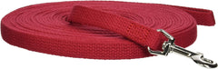 Cotton Dog Training Lead for Dogs, 30', Red