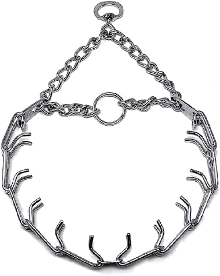 Herm Sprenger Prong Dog Training Collar Ultra-Plus Chrome Plated Steel Pet Pinch Collar