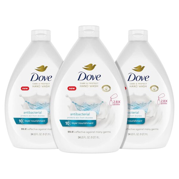 Dove Antibacterial Hand Wash Care & Protect Pack of 3