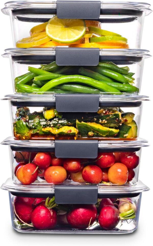 Rubbermaid Brilliance Food Storage Containers, BPA Free