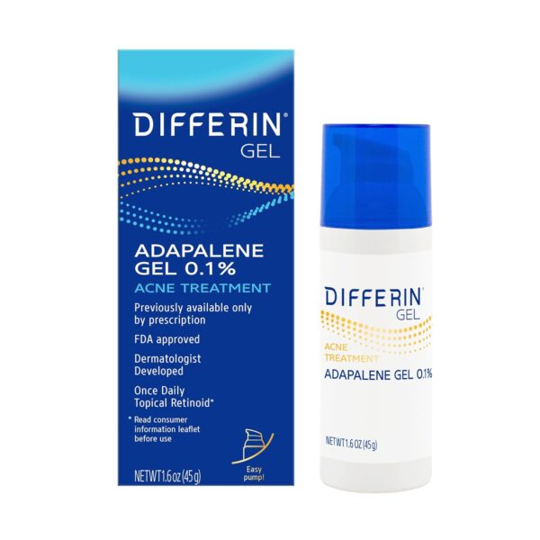 Differin Acne Treatment Gel, 90 Day Supply, Retinoid Treatment
