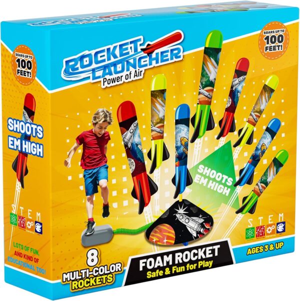 Toys Rocket Launcher for Kids - Launch up to 100 Ft